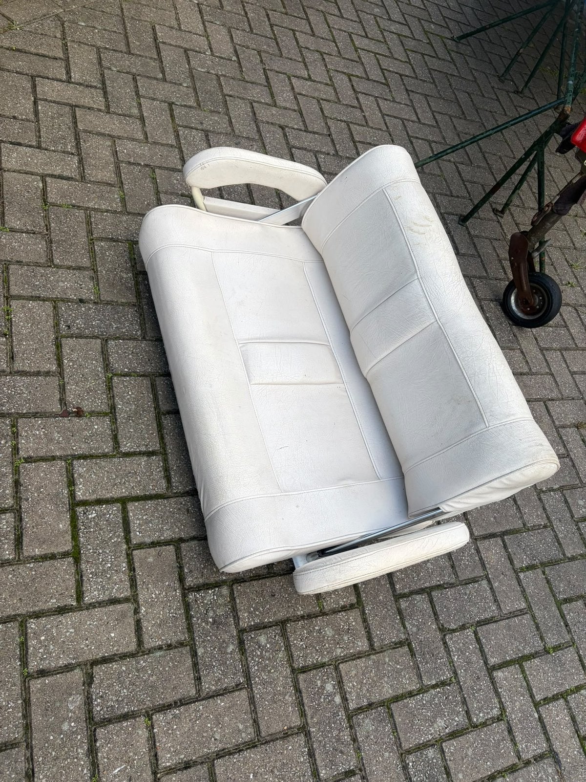 Allpa Stuurbank model Twin 46 Flip-Back & Up wit, Watersport en Boten, Ophalen, Gebruikt