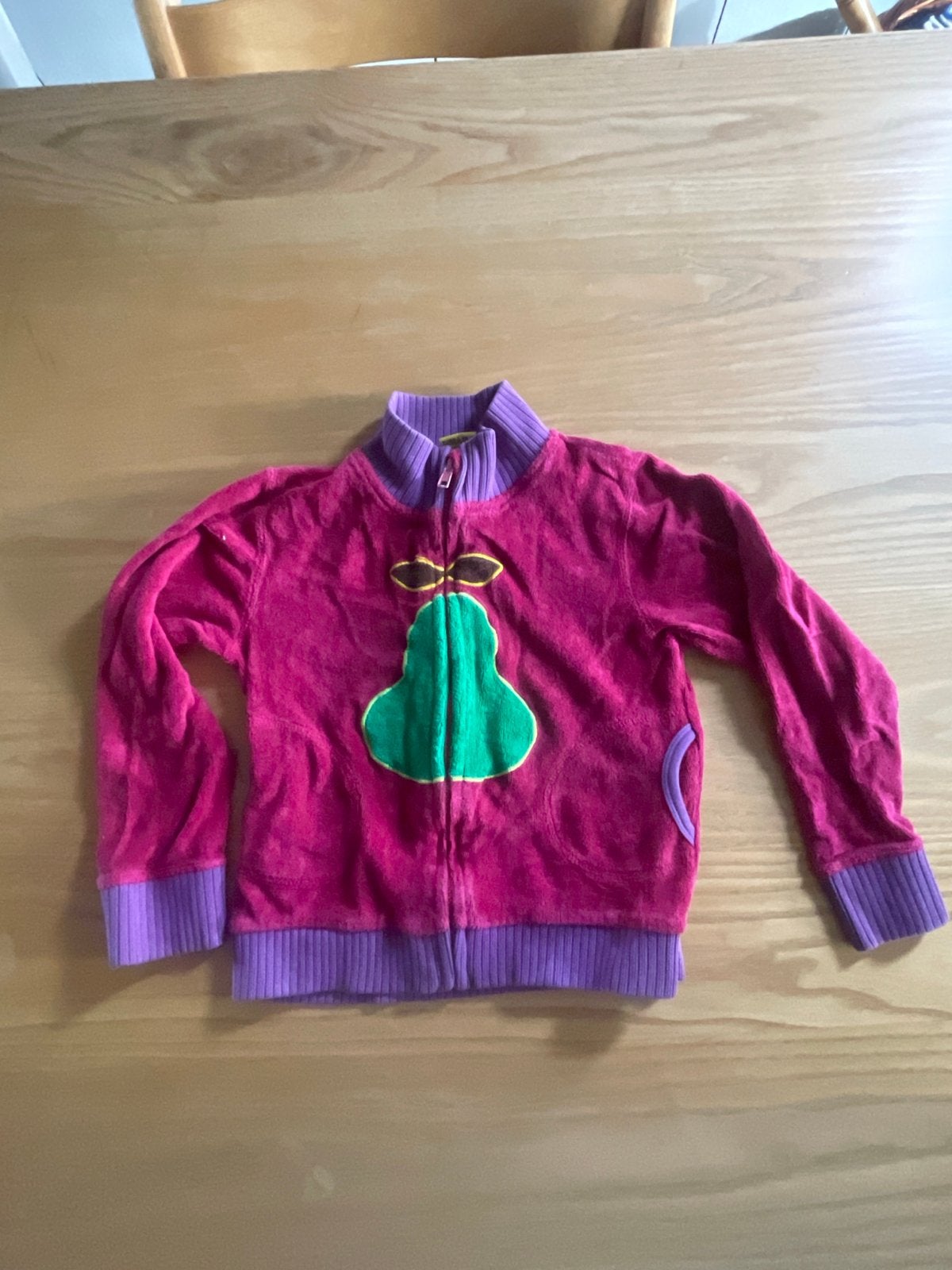 Antroposofisch DUNS Sweden velours vest met peer applicatie, Ophalen of Verzenden, Zo goed als nieuw, Jongen of Meisje