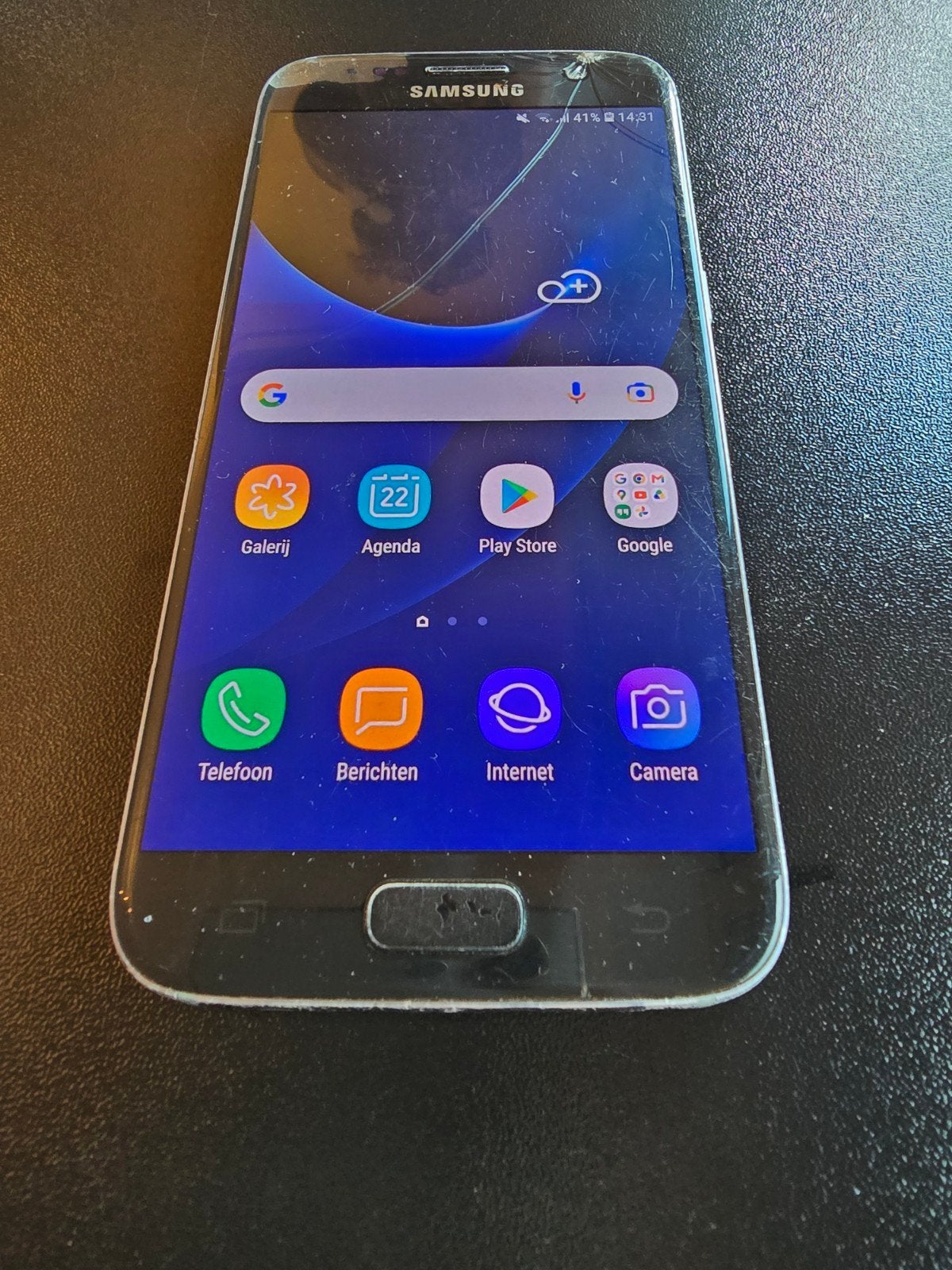 Samsung Galaxy S7 met usb kabel en koptelefoon, Gebruikt, Zwart, Ophalen of Verzenden, Zonder simlock