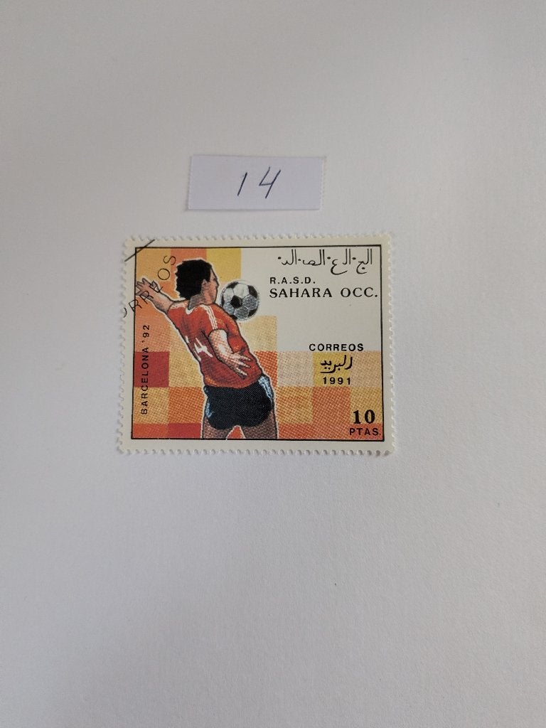 Voetbal, Verzenden, Gestempeld, Midden-Oosten