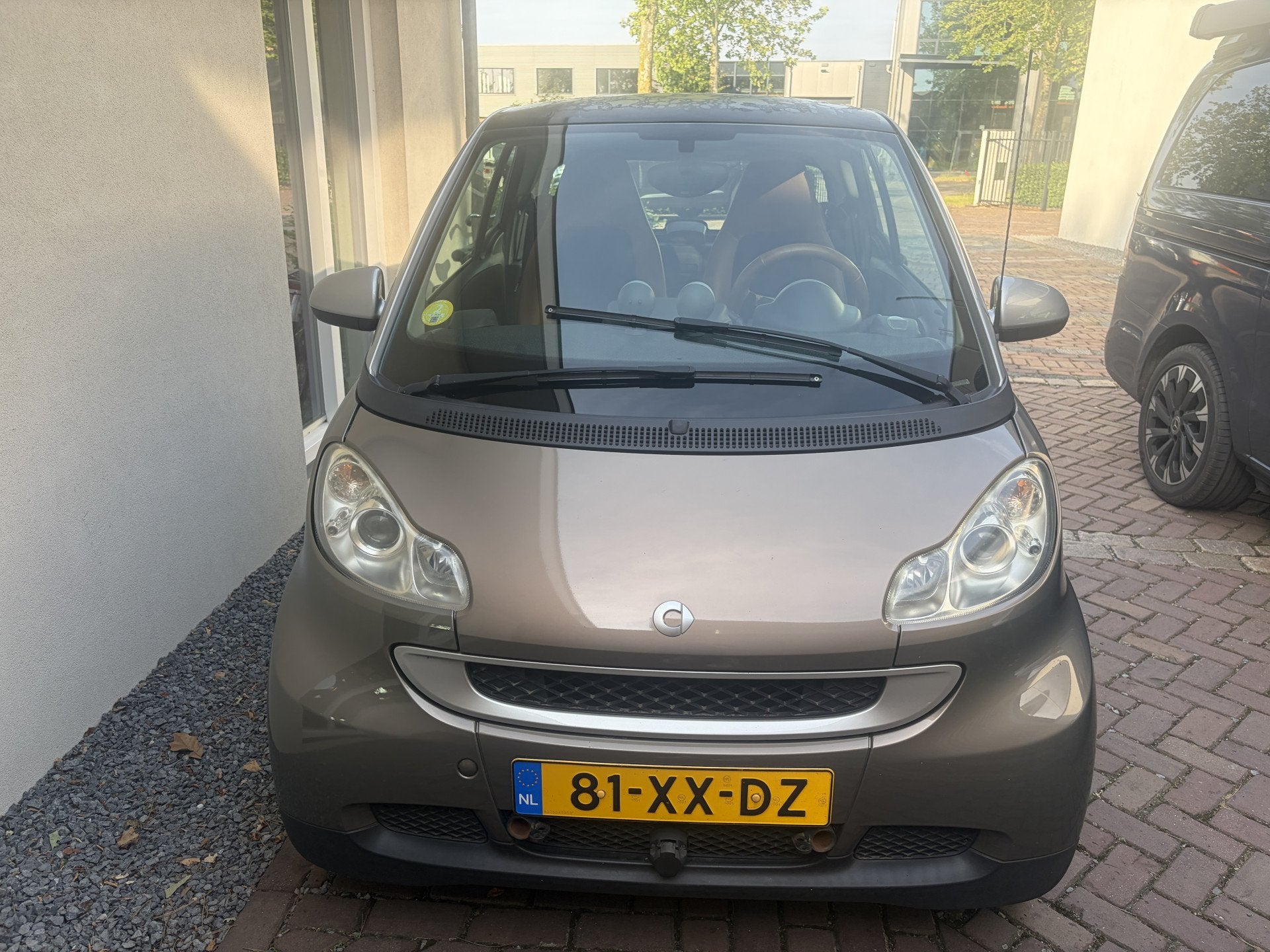 Smart Fortwo Coupé 1.0 Passion Aut Leder + triangel voor ac, Achterwielaandrijving, Gebruikt, 18 €/maand, Bruin