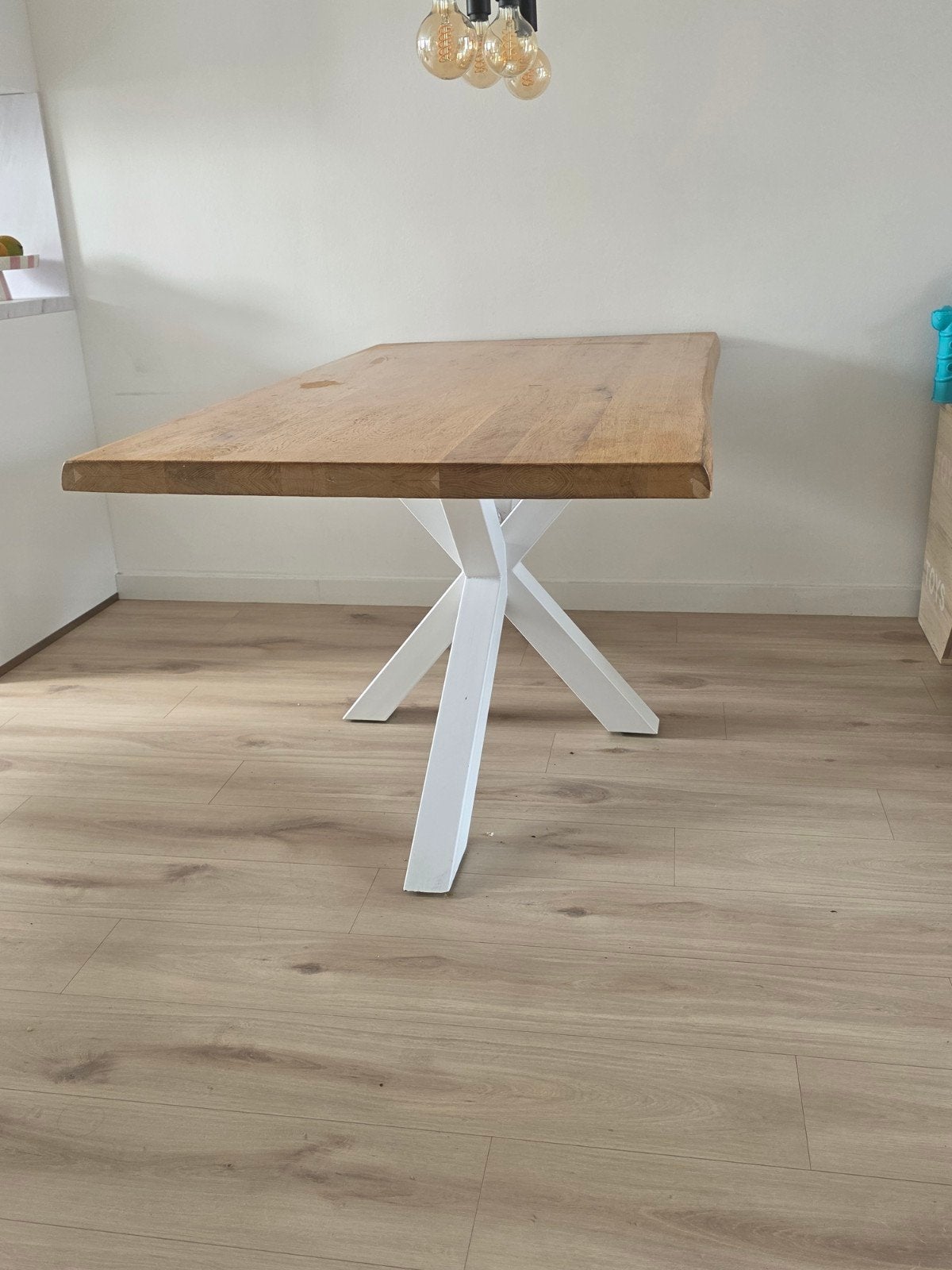 Prachtige op maat gemaakte boomstam eettafel, Ophalen of Verzenden