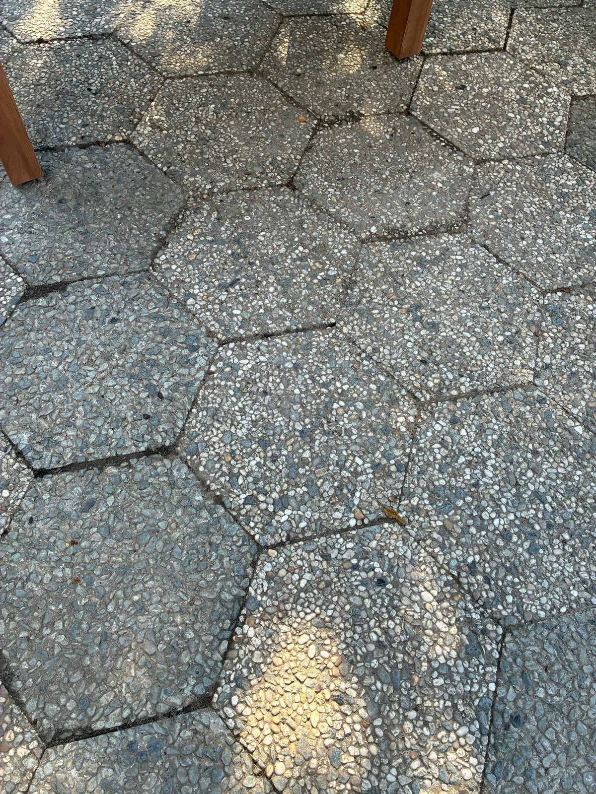 Gebruikte terrastegels met grind, zeshoekig, Tuin en Terras, Ophalen, Gebruikt, 10 m² of meer, Grind