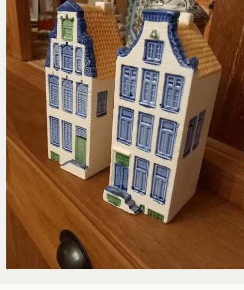 Elesva Delftsblauwe grachtenpandjes, Ophalen of Verzenden, Zo goed als nieuw