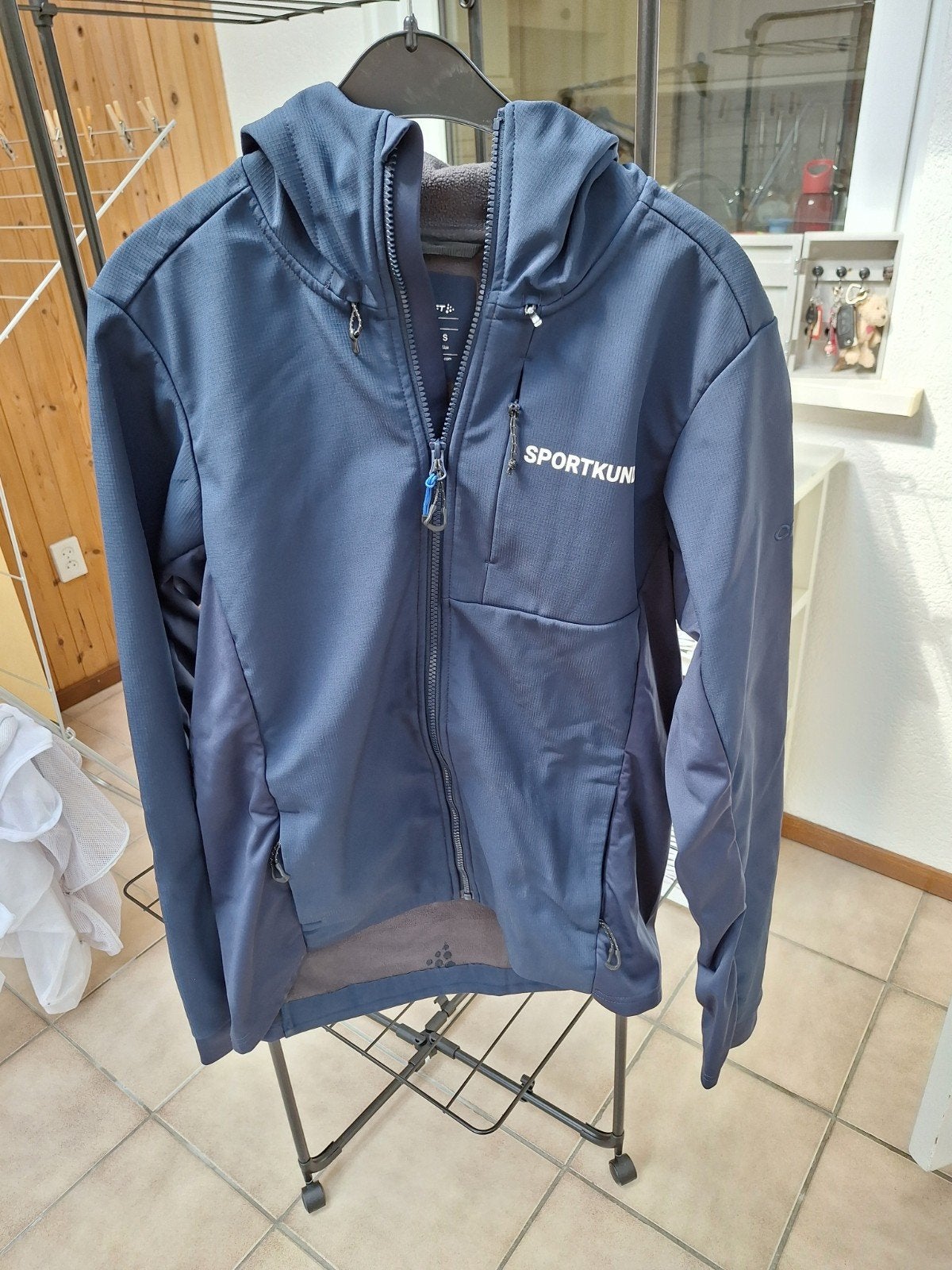 Craft navy outdoorjack fontys sportkunde Eindhoven maat S., Craft, Blauw, Nieuw, Ophalen of Verzenden