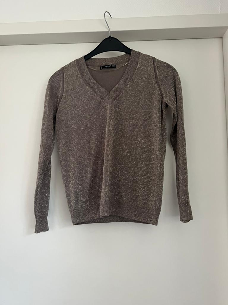 Glittertrui maat M van Mango, Ophalen of Verzenden, Zo goed als nieuw, Maat 38/40 (M), Zwart