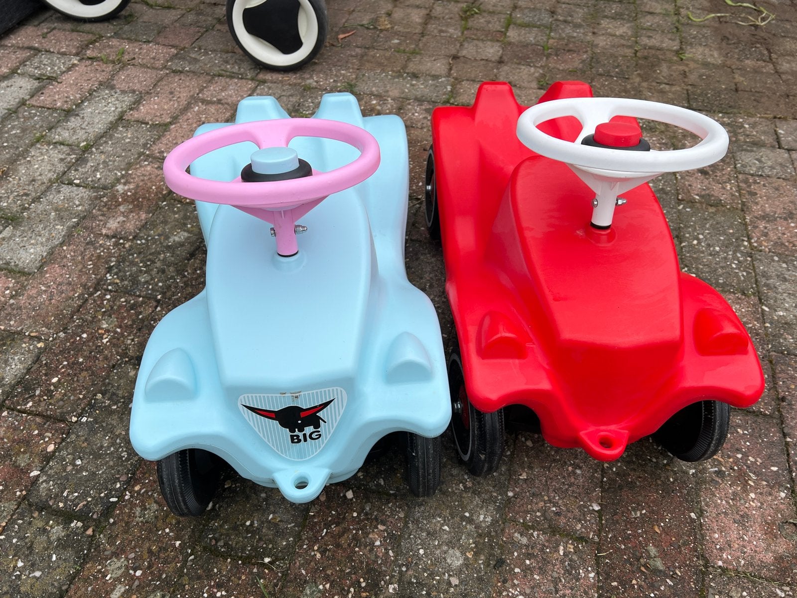Big Bobby Car loopauto's - rood en blauw, Ophalen, Gebruikt, Loopvoertuig