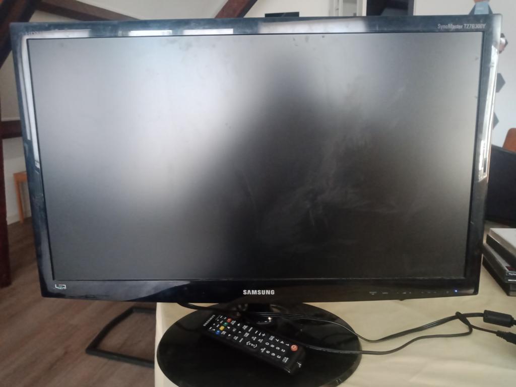 Samsung SyncMaster T27B300Y Monitor met Afstandsbediening, Gebruikt, HDMI, Ophalen of Verzenden, Samsung