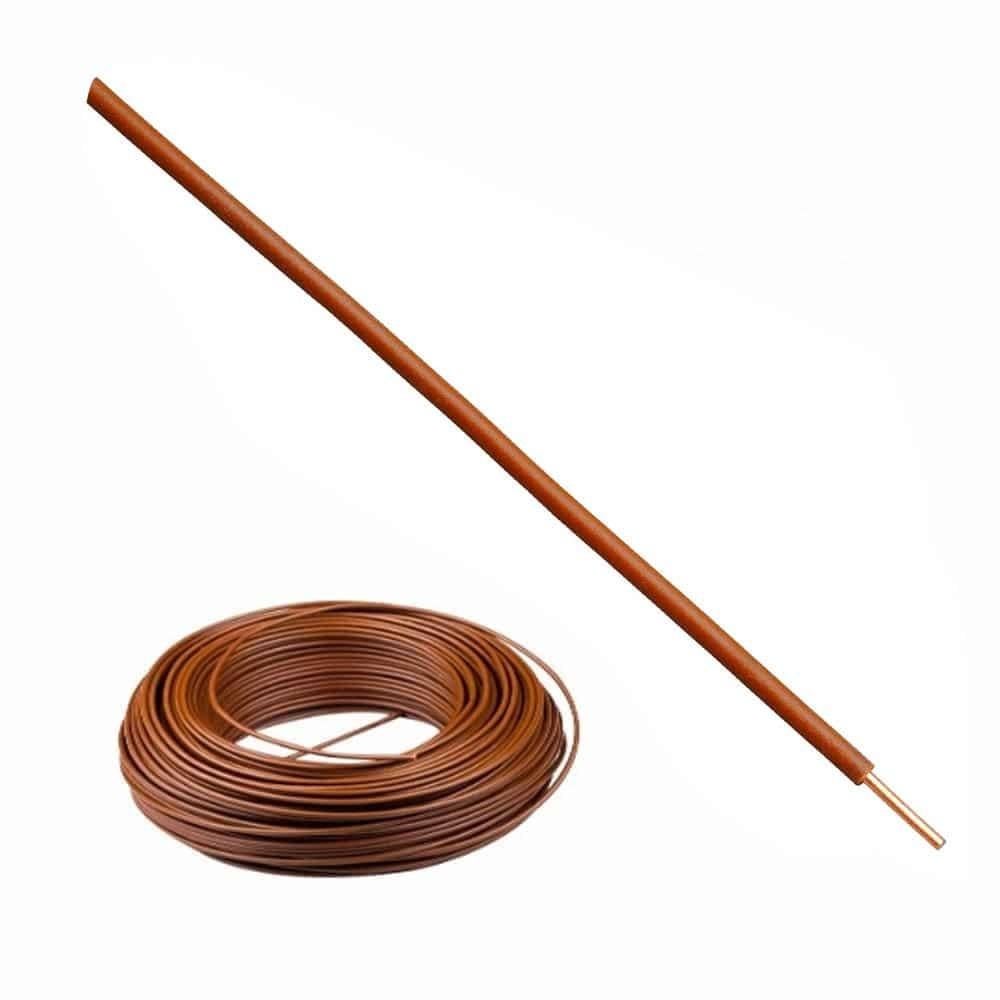 100m installatiedraad bruin 2.5mm2, Ophalen of Verzenden, Nieuw, Kabel of Snoer