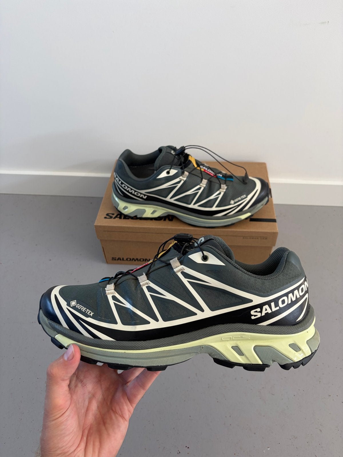 Salomon XT-6 GTX - 45 1/3, Zwart, Ophalen of Verzenden, Sneakers of Gympen, Zo goed als nieuw