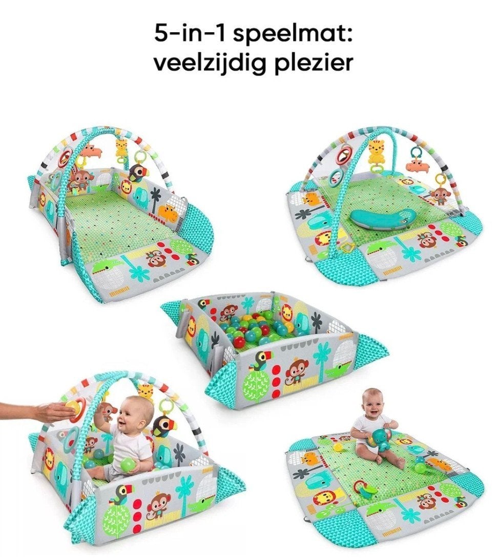 Babygym / Speelkleed met ballenbak en speeltjes - Bright Sta, Ophalen, Gebruikt, Speelkleed