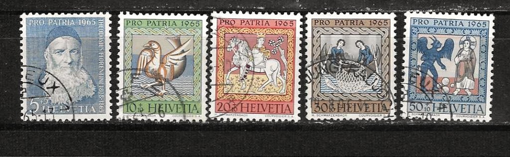 Zwitserland 814-818, Ophalen of Verzenden, BRD, Gestempeld