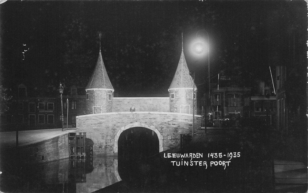 Leeuwarden FOTOKAART - Tuinster Poort (OUD 1935), Ophalen of Verzenden, 1920 tot 1940, Ongelopen, Friesland