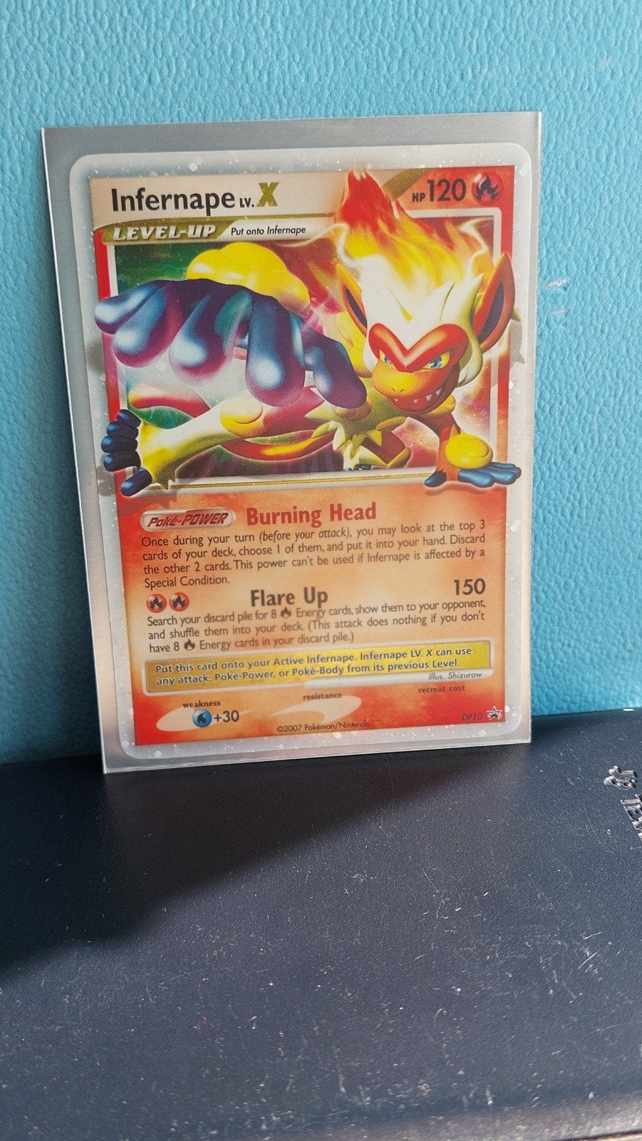 Infernape Lv. X, Promo DP10, Ophalen of Verzenden, Zo goed als nieuw, Losse kaart, Foil