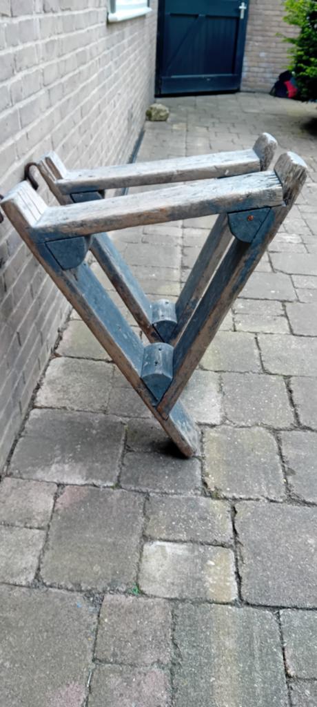 Stoere Houten Ladder afhouders, Ophalen of Verzenden