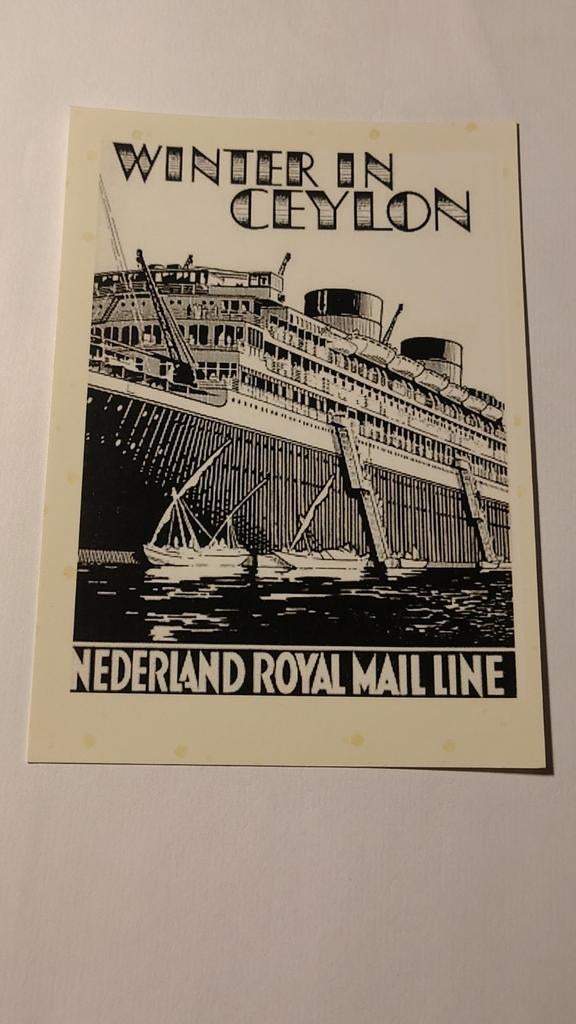 Schepen Ansichtkaart WINTER IN CEYLON NEDERLAND ROYAL MAIL, Ophalen of Verzenden, 1980 tot heden
