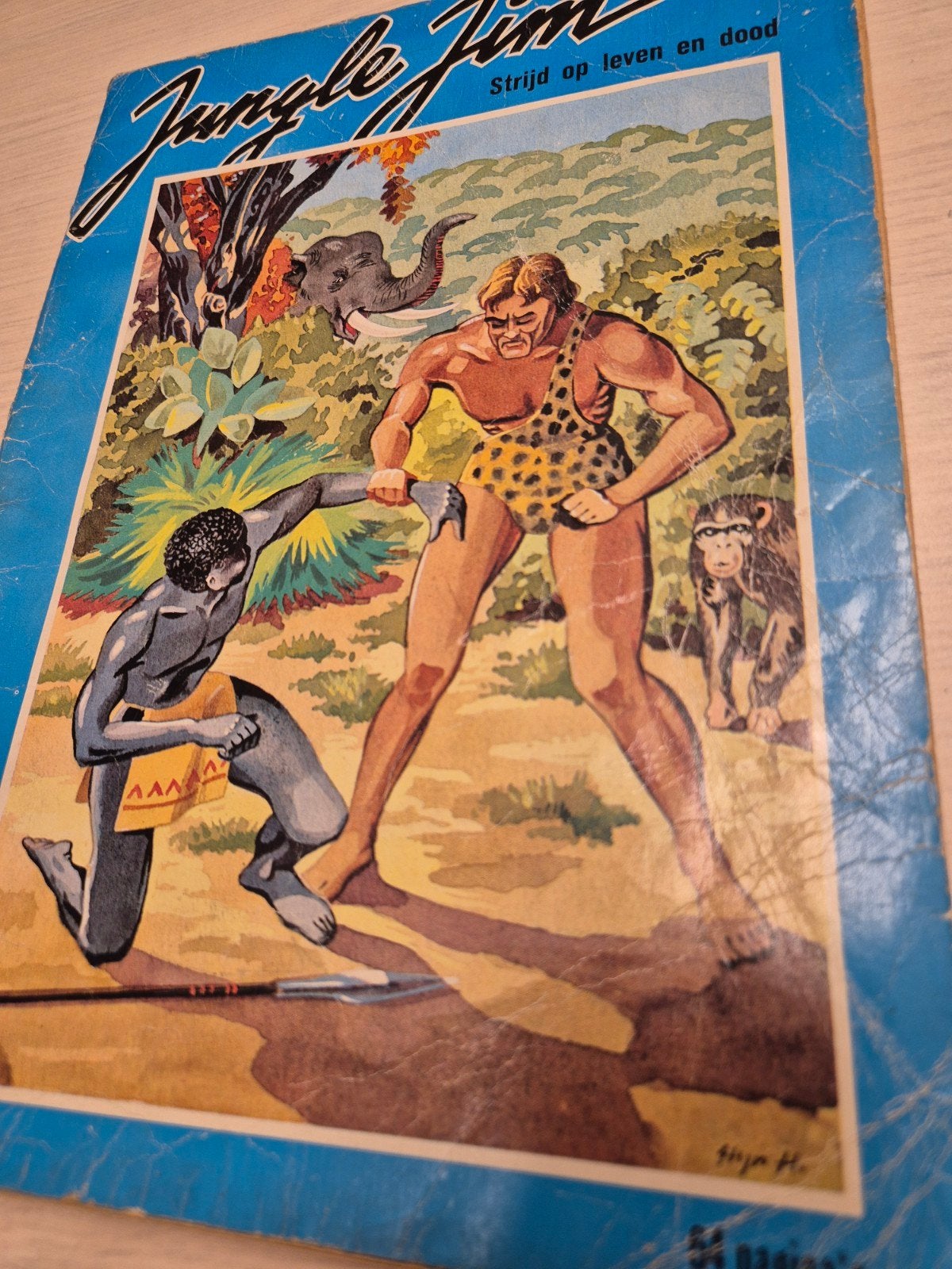 jaren 70 Jungle Jim uitgave Nederlands strip, Eén stripboek, Ophalen of Verzenden, Gelezen