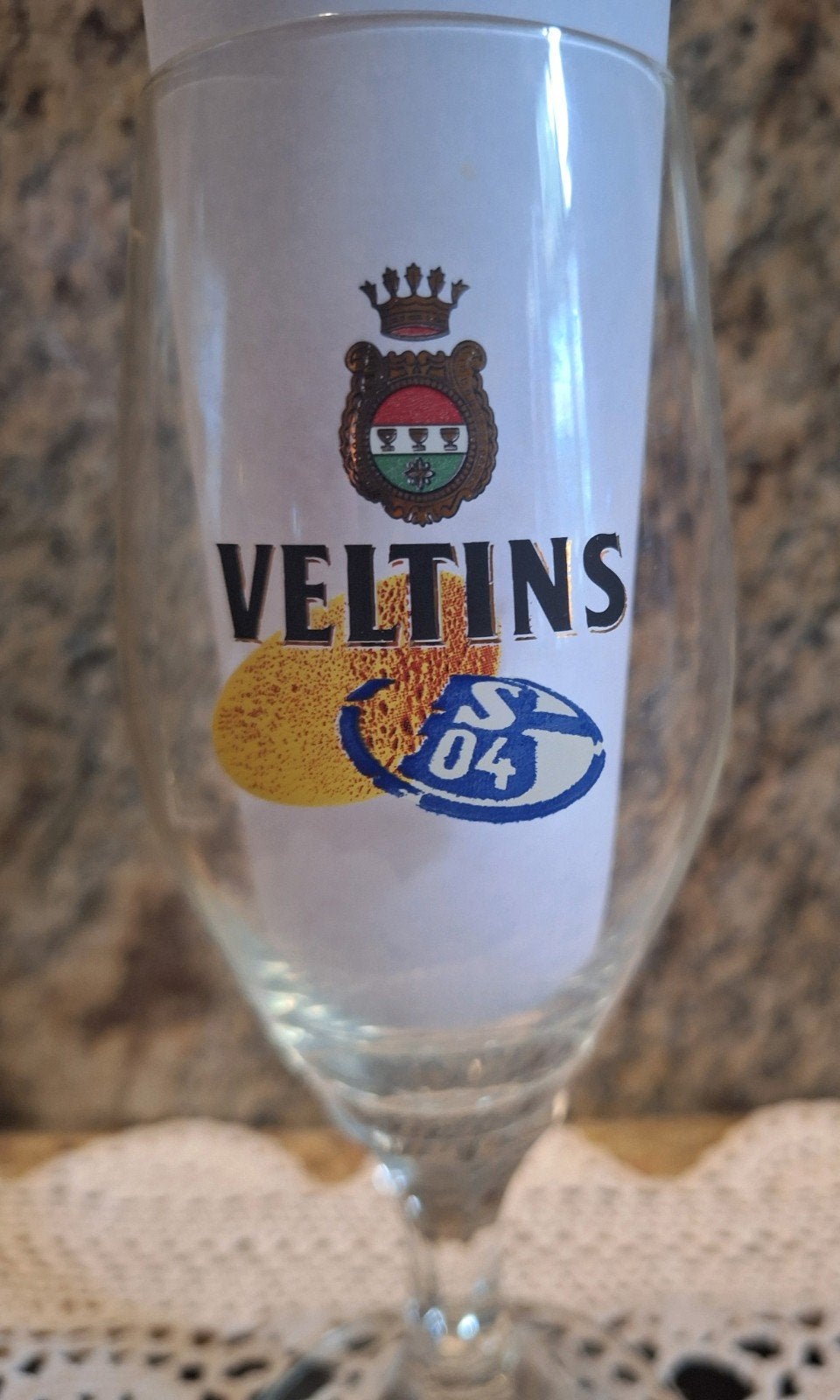 2 Veltins - Schalke 04 glazen, Ophalen of Verzenden, Zo goed als nieuw, Buitenlandse clubs