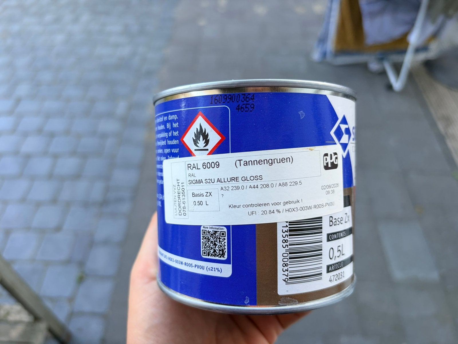 Sigma S2U Allure Gloss RAL 6009 Tannengroen 0.5L, Ophalen, Nieuw, Lak, Minder dan 5 liter