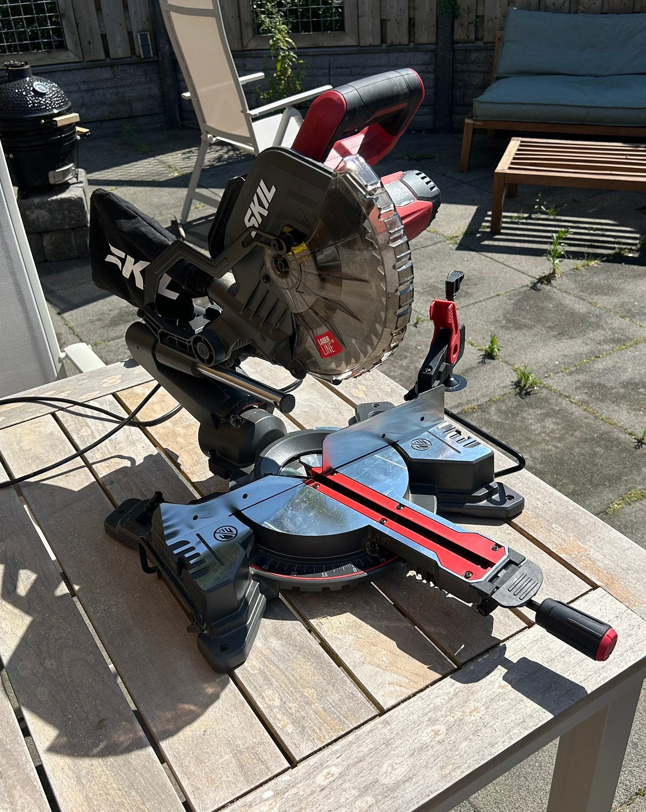 Skil verstekzaag/afkortzaag 1310, Doe-het-zelf en Verbouw, Gereedschap | Zaagmachines, Ophalen, 70 mm of meer, Zo goed als nieuw
