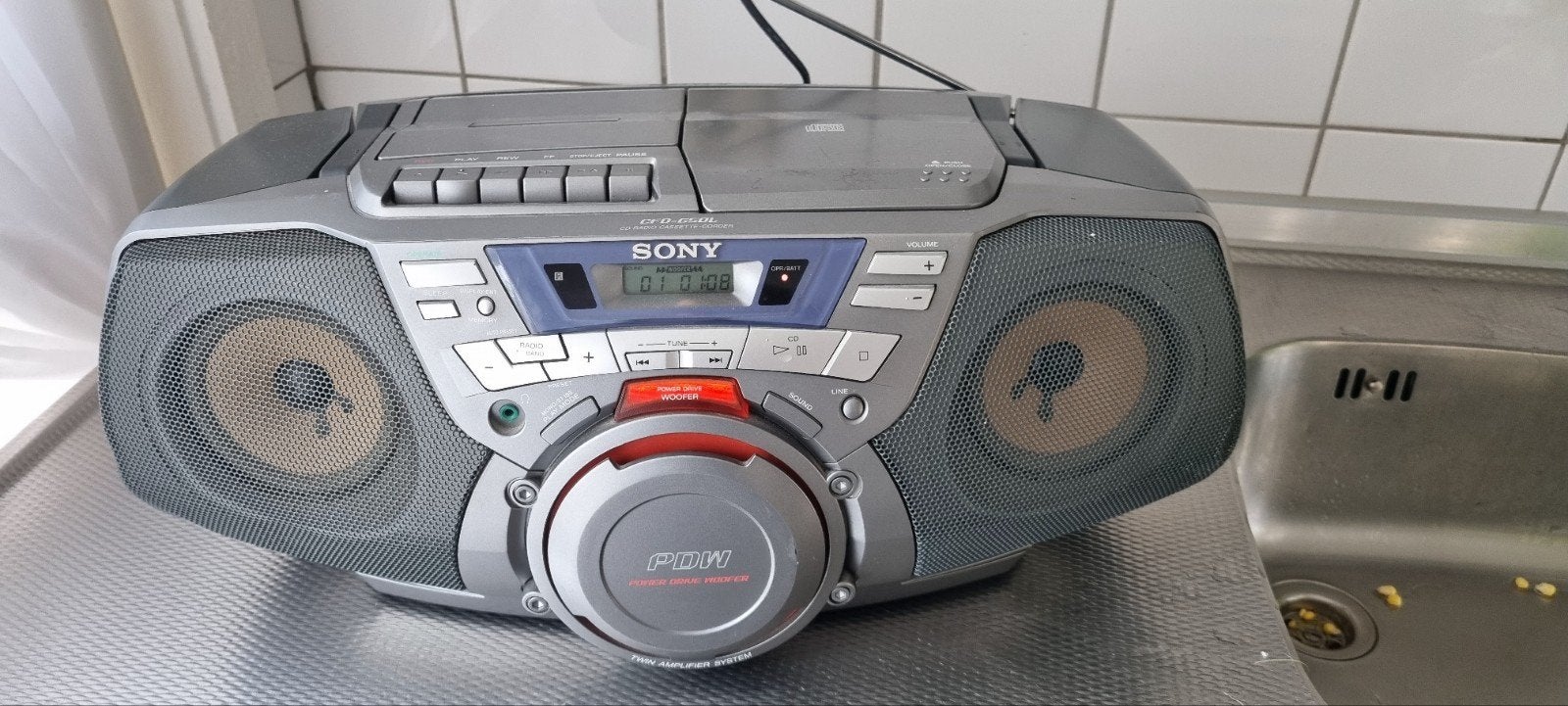 Sony cfd-G50L portable stereo z.g.a.n, Draagbaar, Ophalen of Verzenden, Sony, Tuner of Radio