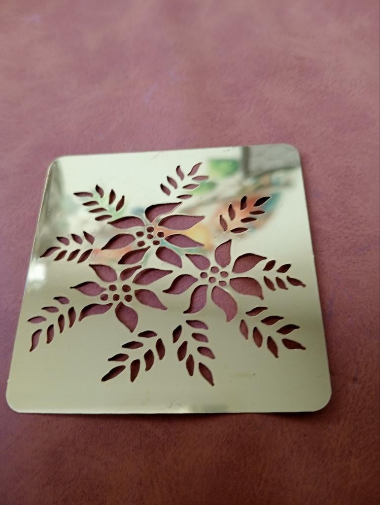 Metalen stencil met bloemmotief, Ophalen of Verzenden