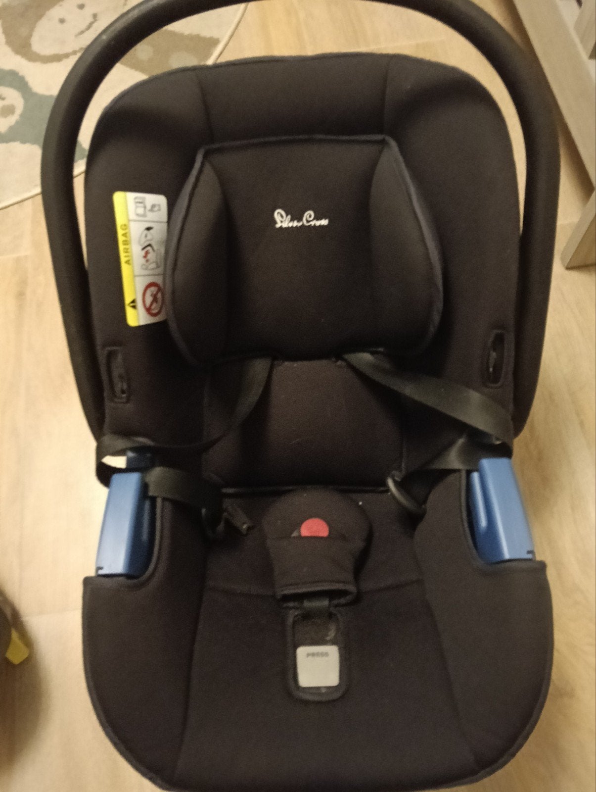 Silver Cross autostoel zwart met Isofix base en verkleiner, Kinderen en Baby's, Overige merken, Ophalen of Verzenden, Zo goed als nieuw