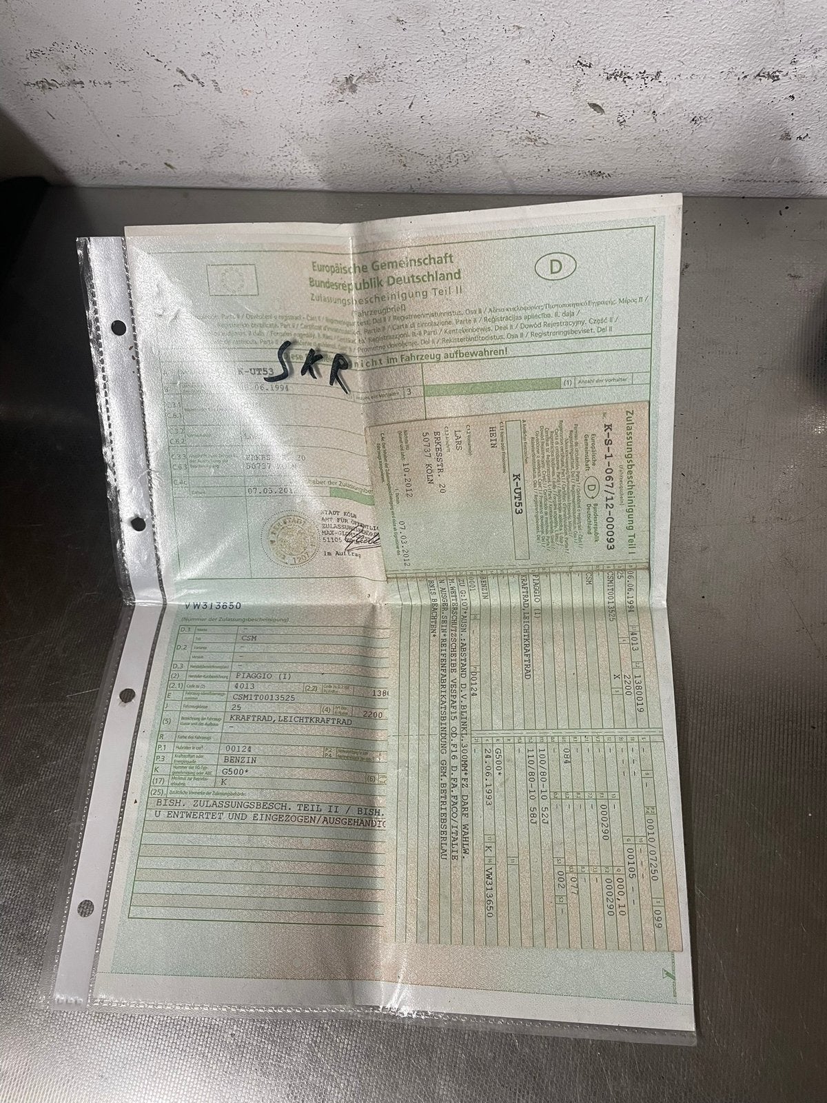 piaggio skipper 125cc duitse papieren, Motoren, Ophalen