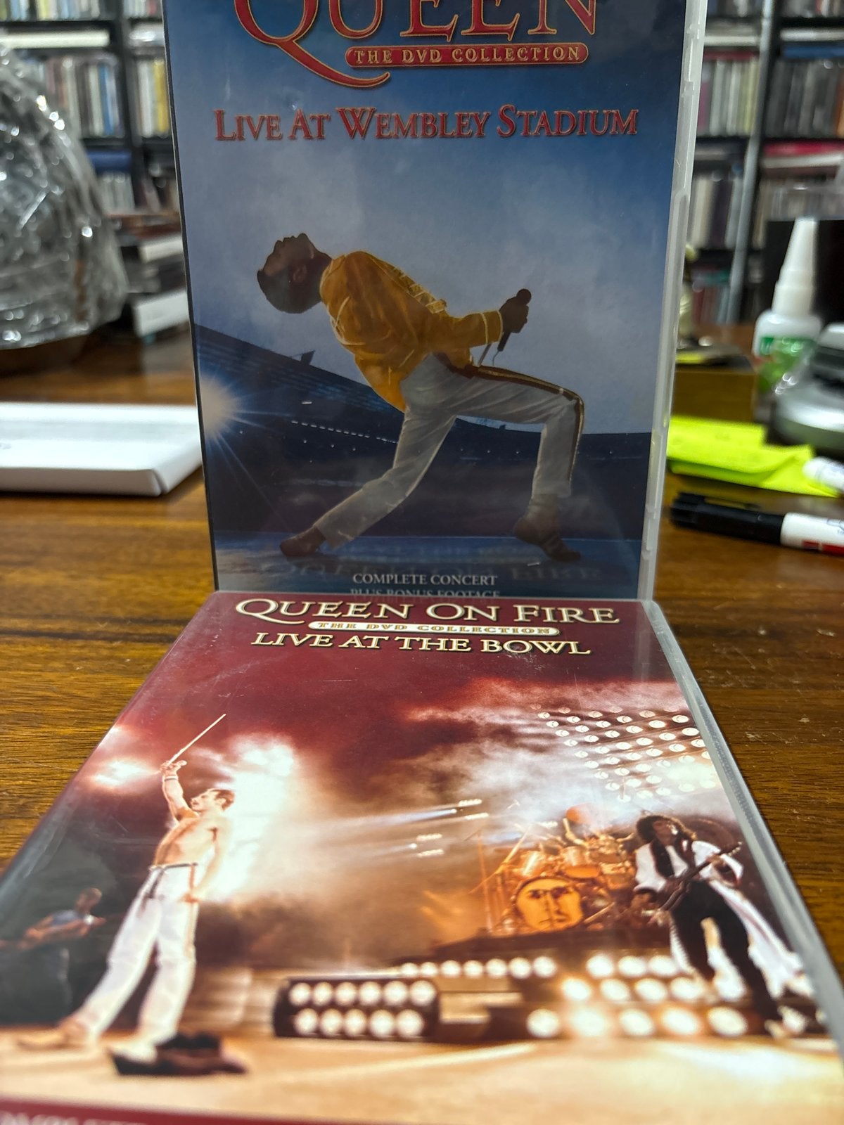 Queen DVD Collectie: Live at Wembley & On Fire Live at the B, Alle leeftijden, Nederlands, Ophalen of Verzenden, Concert