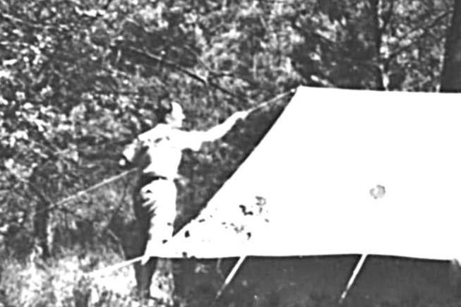 967365 Oisterwijk N Br1962 Camping De Reebok tent, Ophalen of Verzenden, 1960 tot 1980, Gelopen, Noord-Brabant