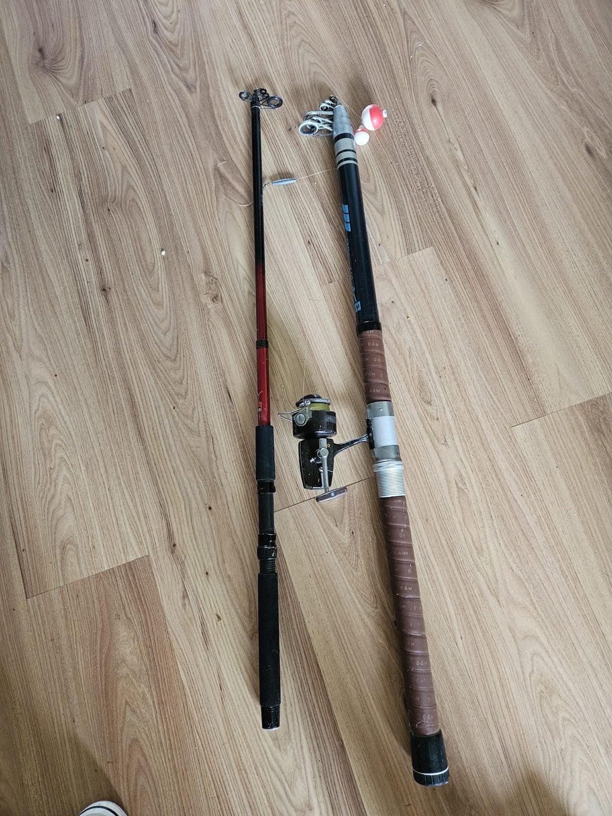 Diverse vishengels en accessoires - Complete set, Watersport en Boten, Ophalen, Gebruikt, Complete hengel
