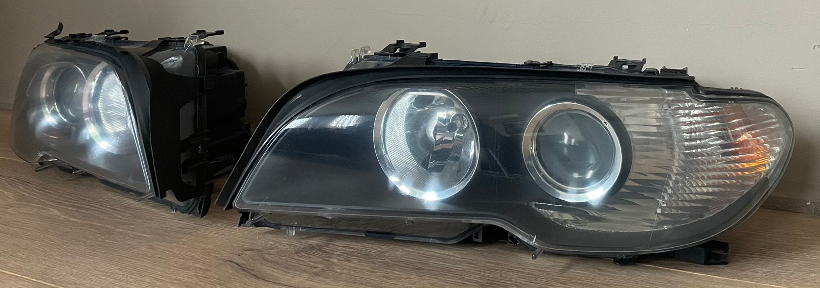 Originele Xenon koplampen BMW E46 cabrio coupe facelift, Ophalen, BMW