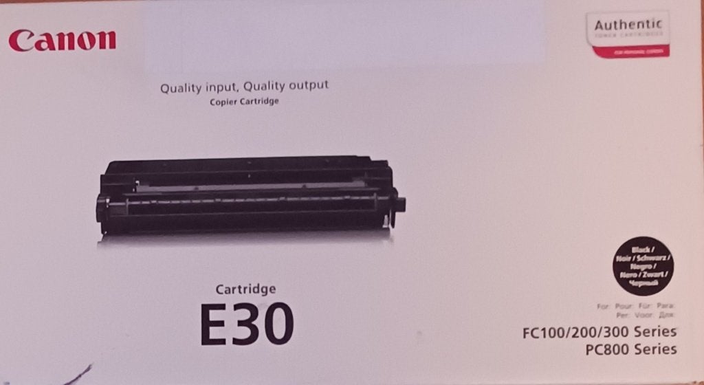 Canon Cartridge E30 Toner voor FC100/200/300/PC800 Series, Ophalen of Verzenden, Nieuw, Toner, Canon