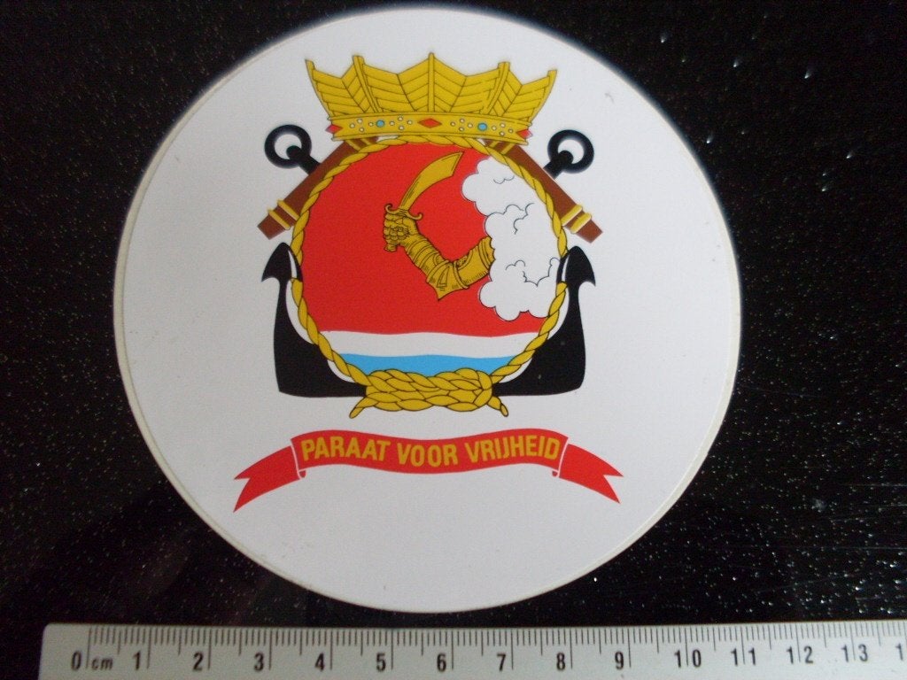 sticker 1 Marine Combat Group Nederlandse Korps Mariniers, Verzenden, Zo goed als nieuw, Bedrijf of Vereniging