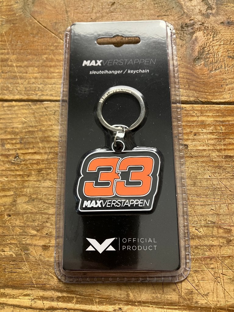 Max Verstappen Sleutelhanger Oranje Keychain Nieuw, Ophalen of Verzenden, Nieuw, Formule 1