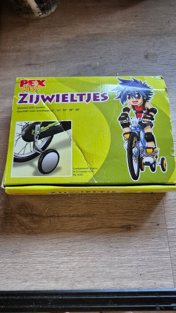 PEX Kids Zijwieltjes voor fietsen 12-20 inch, Ophalen, 20 inch of meer, Zijwieltjes, Gebruikt