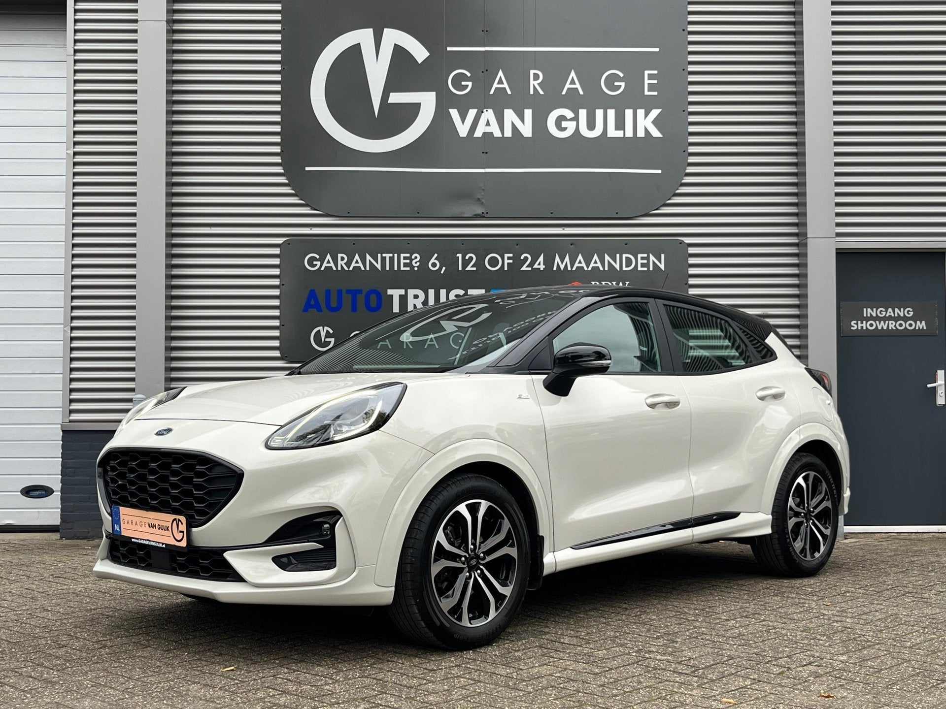 Ford Puma 1.0 155PK Hybrid ST-Line Navi,Clima,Cruise,Isofix,, Voorwielaandrijving, Stof, Wit, Origineel Nederlands