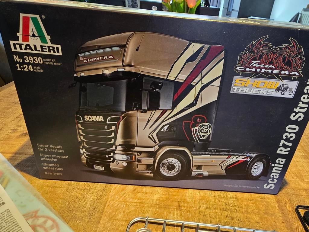 Italeri Scania R730 Streamline Show Trucks modelbouwkit, 1:50 of kleiner, Italeri, Nieuw, Ophalen of Verzenden