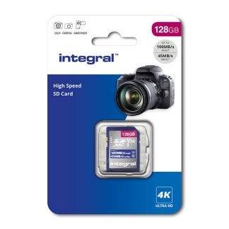Integral 128GB SDXC 100MB/s (SD-Kaart) *Nieuw*, SD, Integral, Nieuw, Ophalen of Verzenden