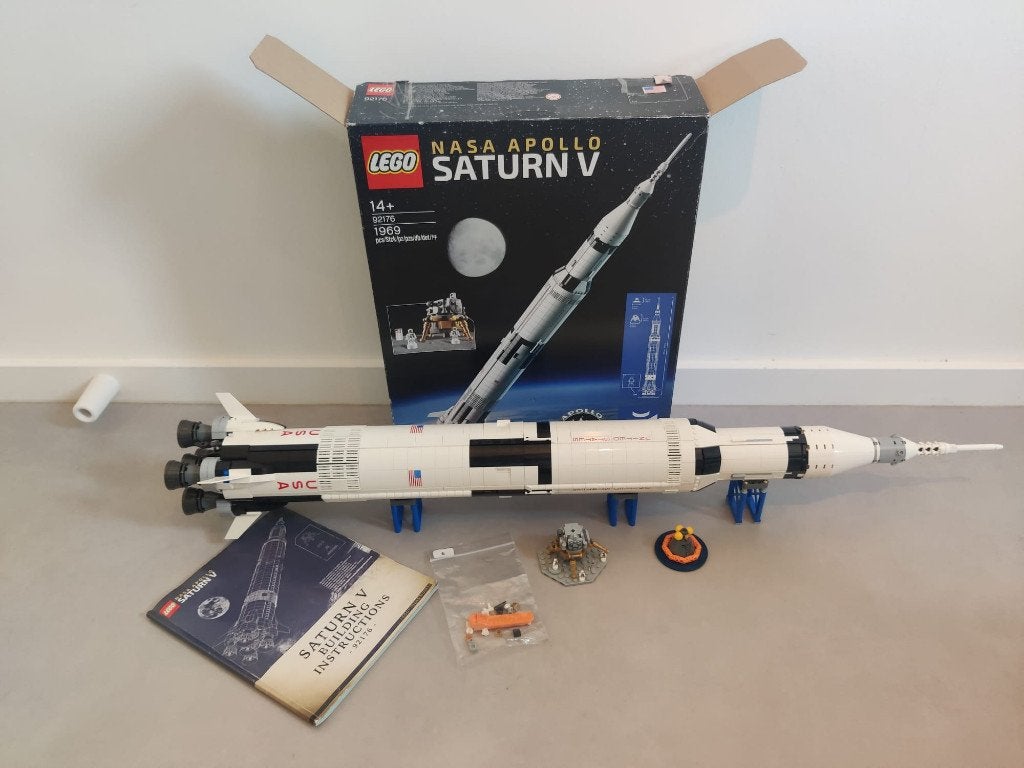 Saturn V raket 92176, Gebruikt, Lego, Ophalen of Verzenden, Space