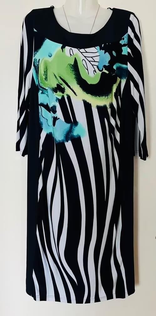 Select Hermann Lange jurk maat 46[v], Kleding | Dames, Blauw, Maat 46/48 (XL) of groter, Ophalen of Verzenden, Zo goed als nieuw
