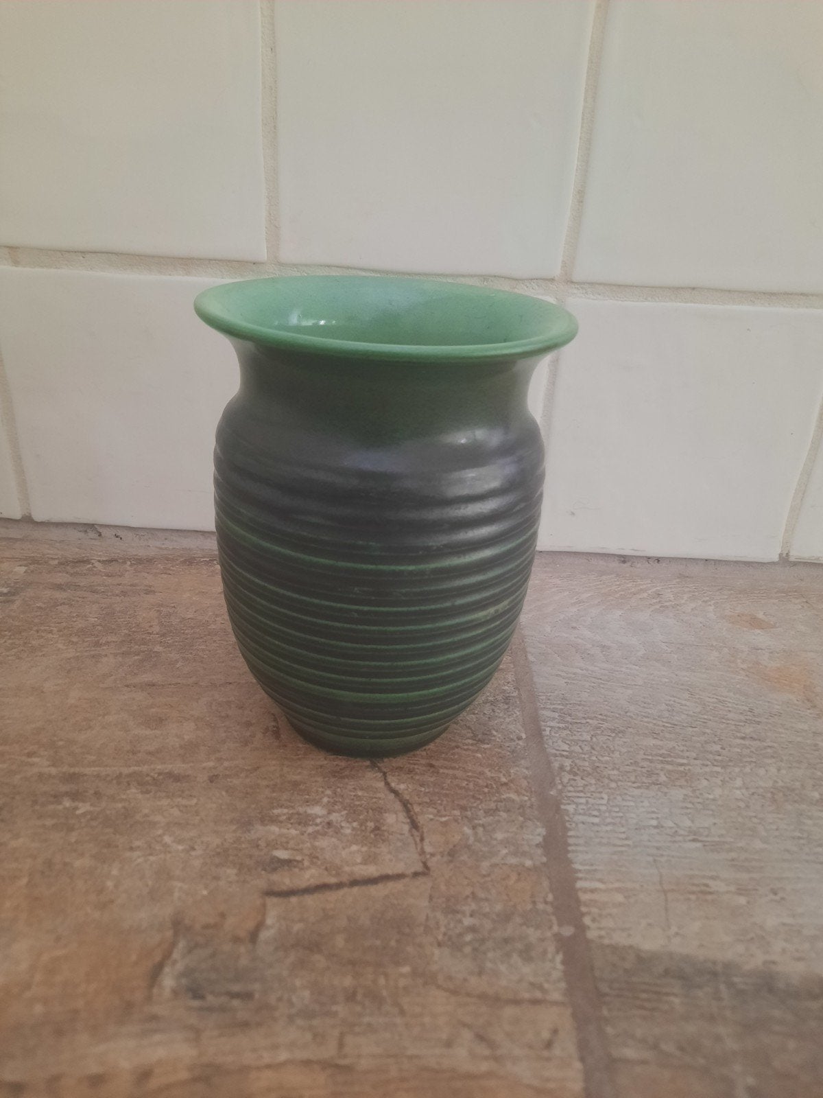 Scheurich West Germany Keramiek Vaas Groen 2879, Ophalen of Verzenden