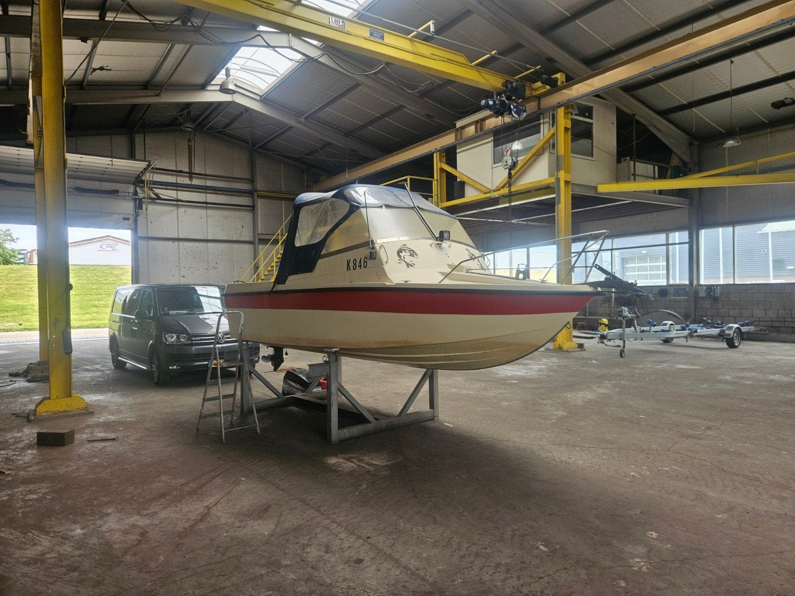 Orka 535 met trailer, Watersport en Boten, Vis- en Consoleboten, Ophalen