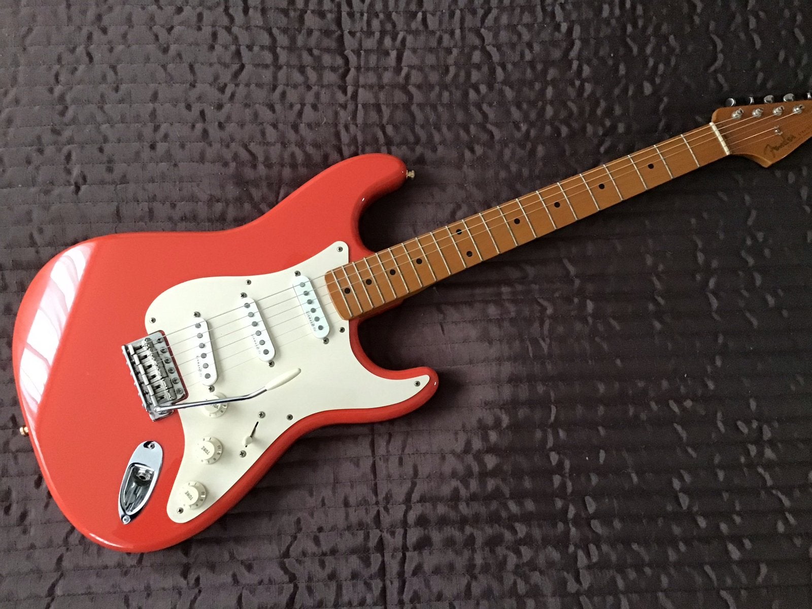 Fender Stratocaster (Made in Mexico) met Kinman HX pickups, Ophalen, Zo goed als nieuw, Solid body, Fender