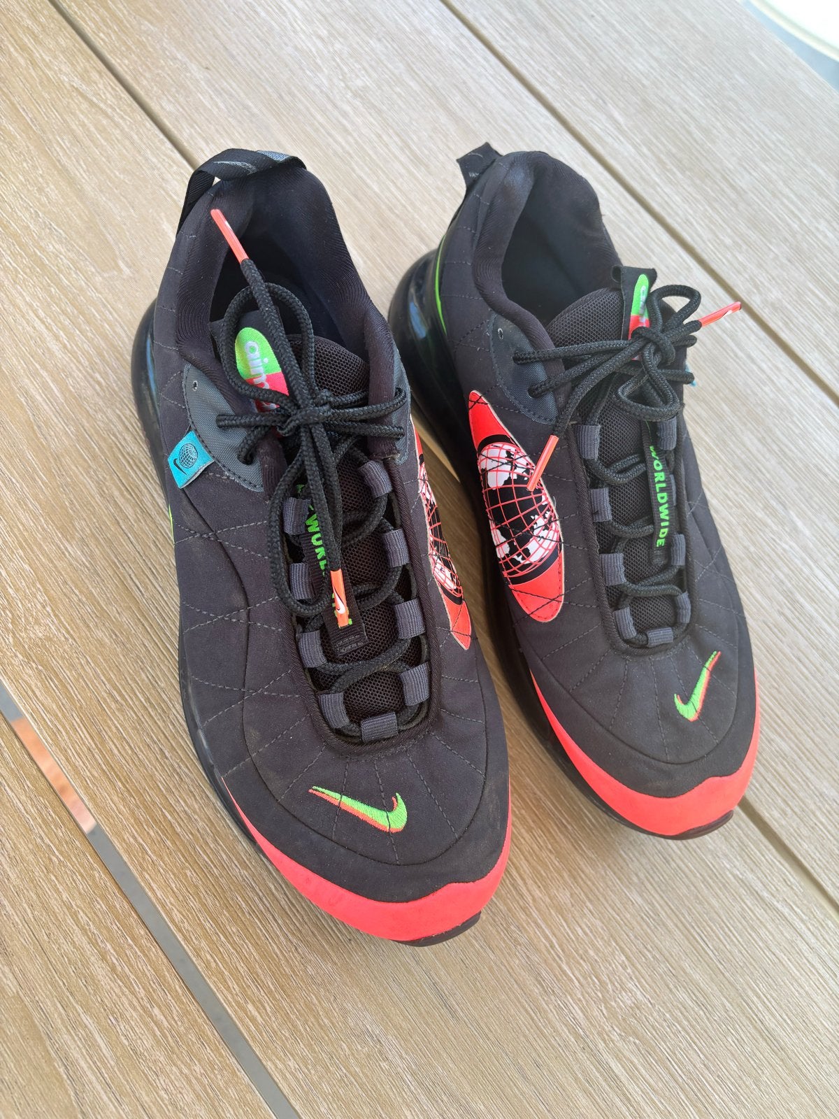 Nike MX-720-818 Worldwide Pack - Maat 42,5, Ophalen of Verzenden, Gedragen, Zwart, Sneakers of Gympen