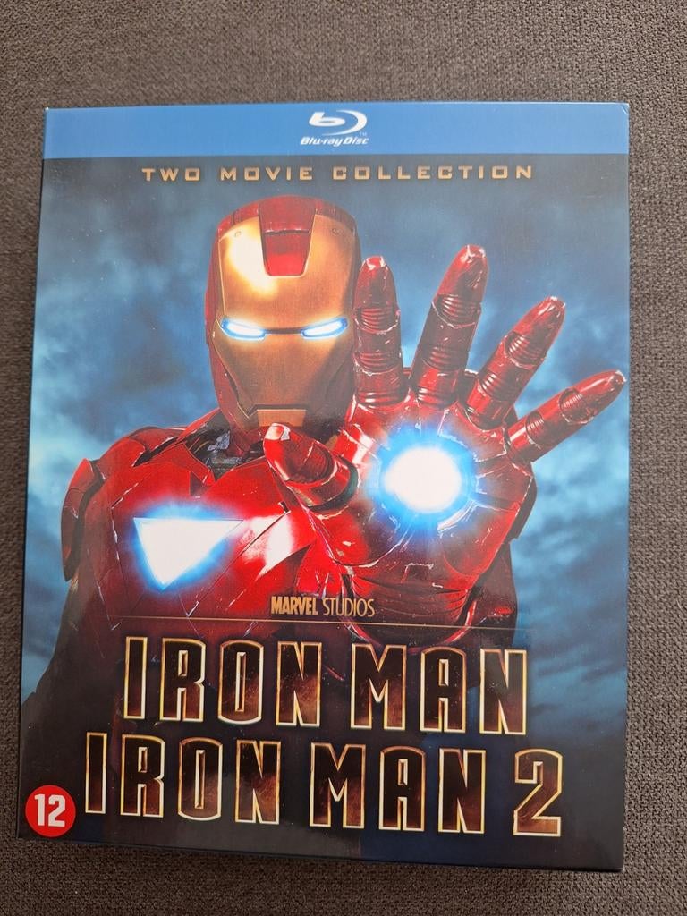 Iron Man 1 & 2 Blu-ray Collectie - Marvel Studios, Cd's en Dvd's, Blu-ray, Zo goed als nieuw, Actie, Boxset, Ophalen of Verzenden