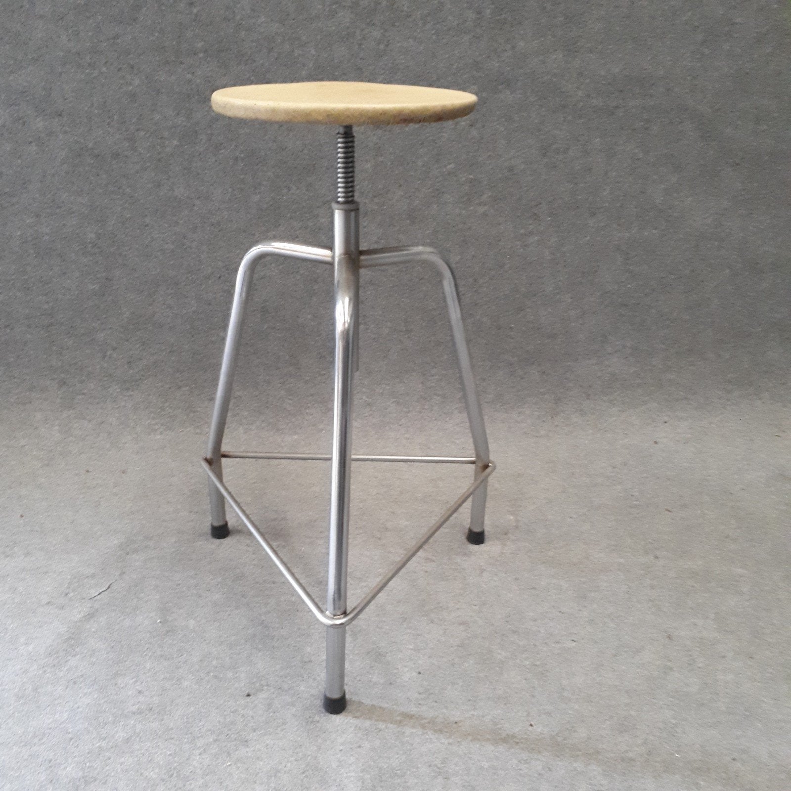 vintage kruk, Ophalen, Gebruikt, In hoogte verstelbaar, 60 tot 90 cm