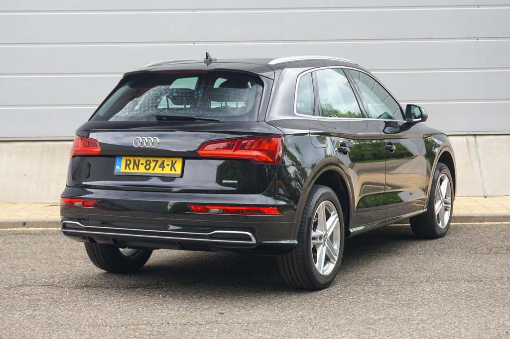 Audi Q5 2.0 TFSI 252pk Quattro Sport | Panoramadak | PDC | A, Auto's, Automaat, Gebruikt, 4 cilinders, Zwart