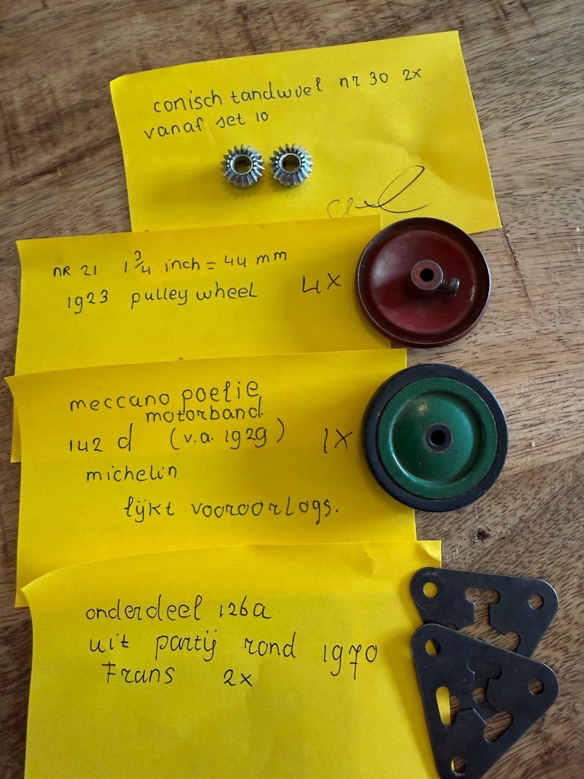 Verschillende meccano onderdelen, Ophalen of Verzenden
