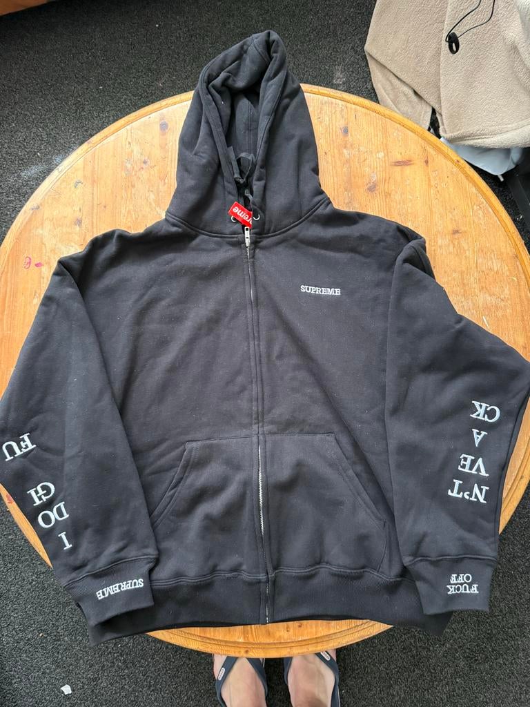Supreme Hoodie Zwart Maat L Nieuw, Ophalen of Verzenden, Nieuw, Maat 52/54 (L), Zwart